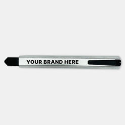 silver retractable utility knife with business logo Publicity Promotional Products